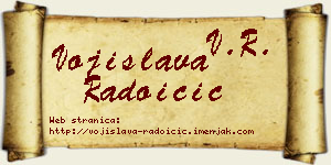 Vojislava Radoičić vizit kartica
